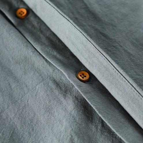 Helvano | Leinenhemd im japanischen Stil für Herren