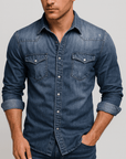 Helvano | Klassisches Jeanshemd für Herren