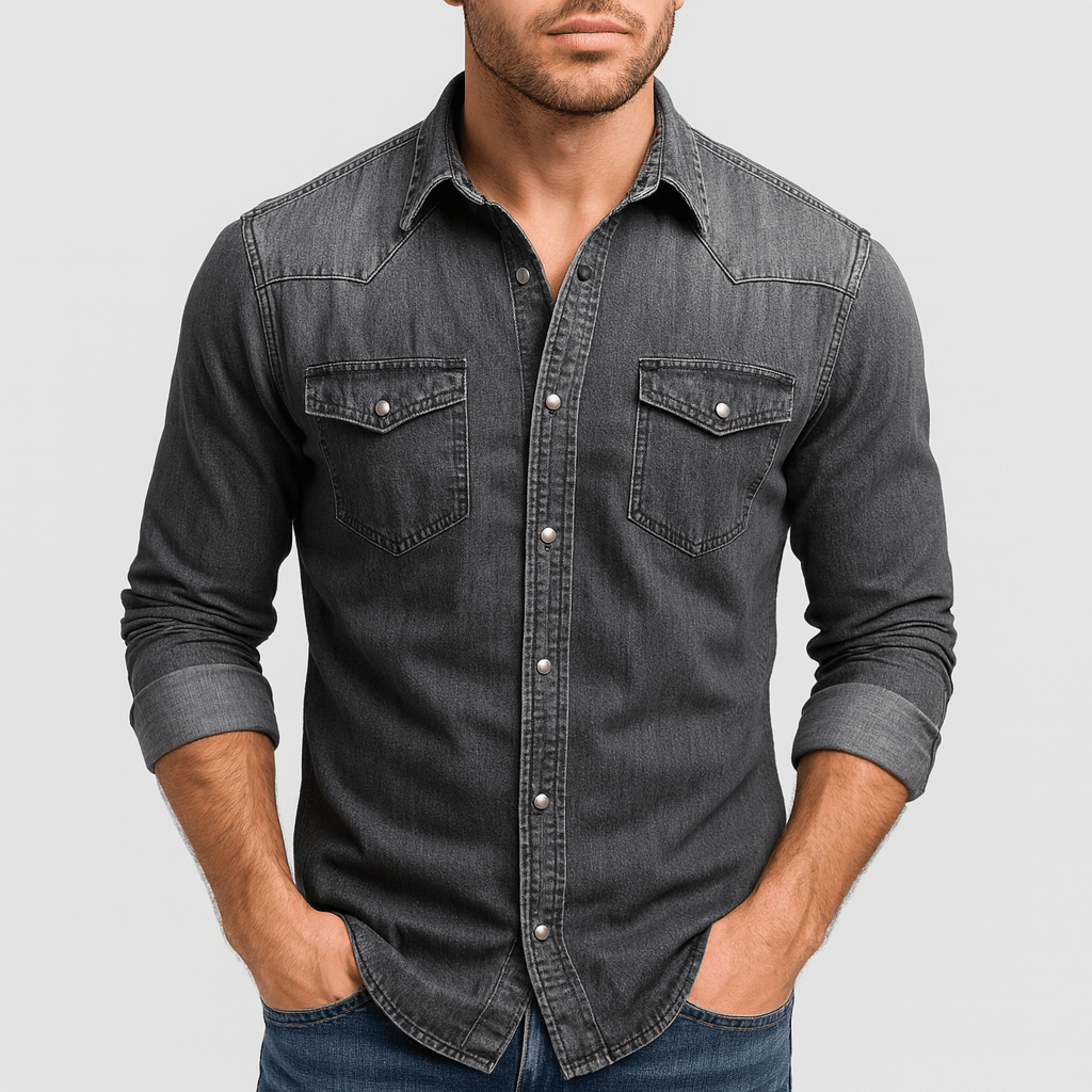 Helvano | Klassisches Jeanshemd für Herren