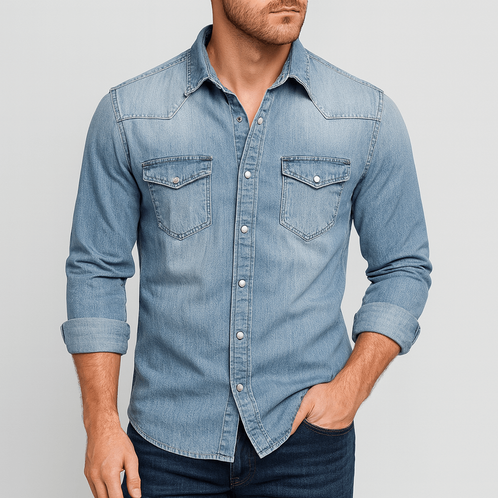 Helvano | Klassisches Jeanshemd für Herren