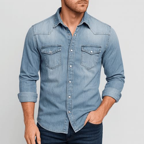 Helvano | Klassisches Jeanshemd für Herren