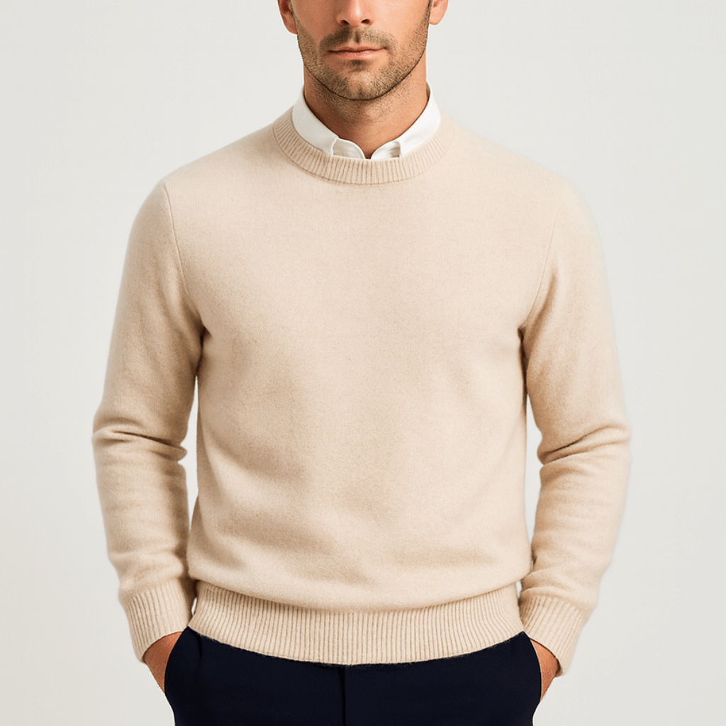 Helvano | Klassischer Kaschmir-Pullover für Herren