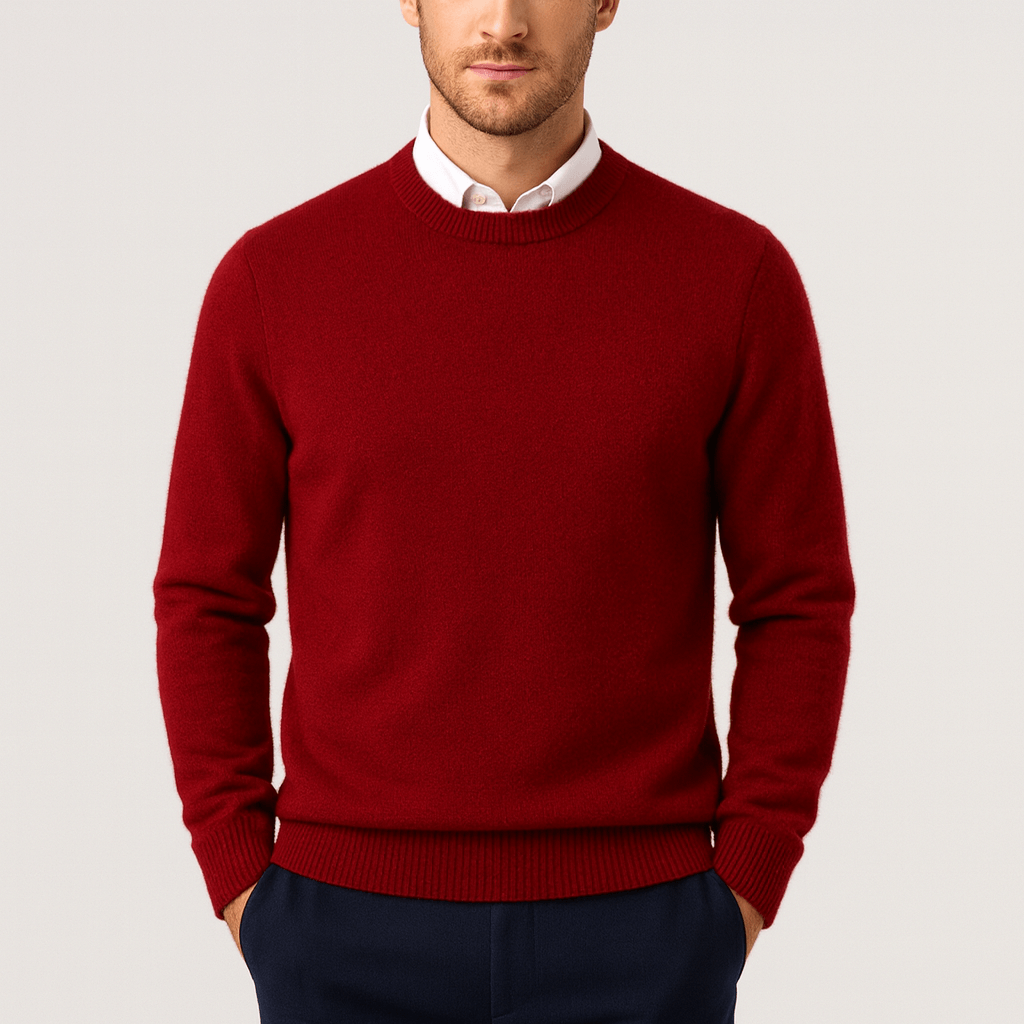 Helvano | Klassischer Kaschmir-Pullover für Herren
