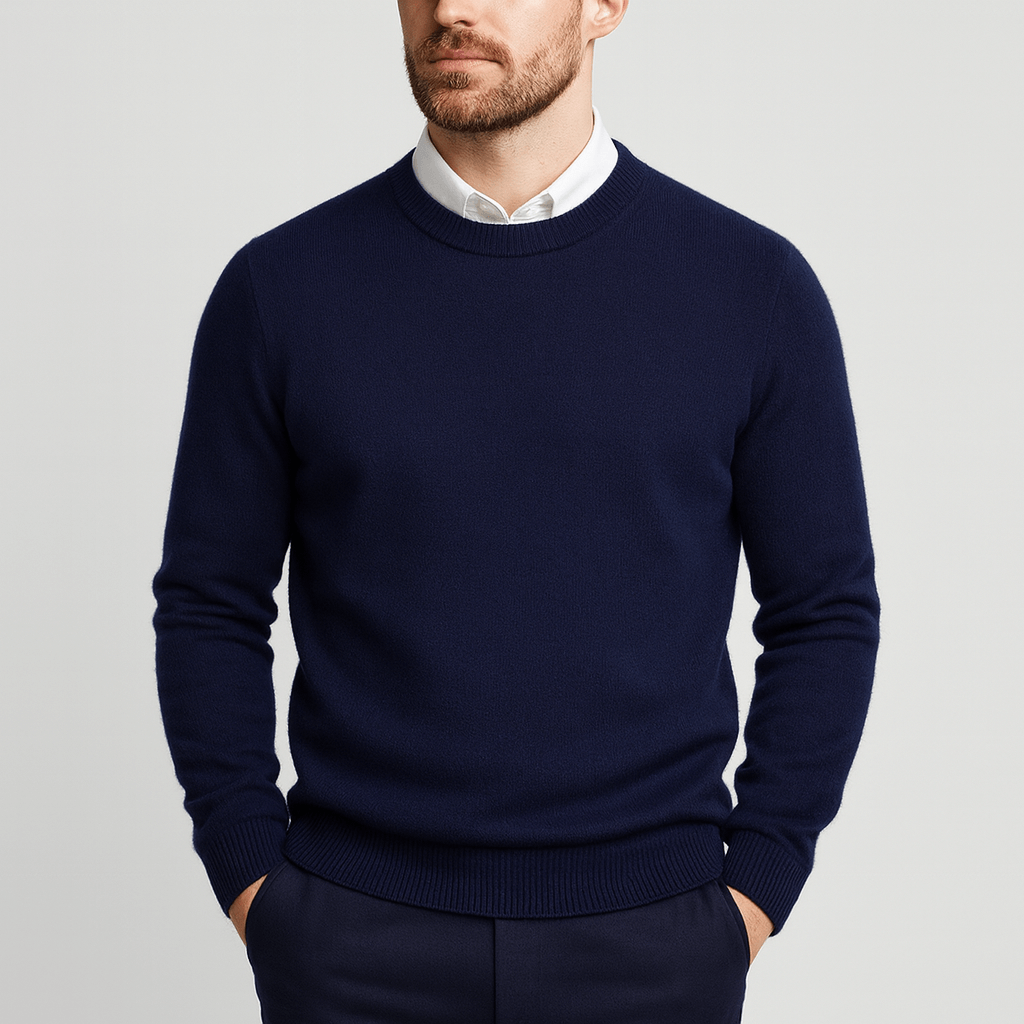 Helvano | Klassischer Kaschmir-Pullover für Herren