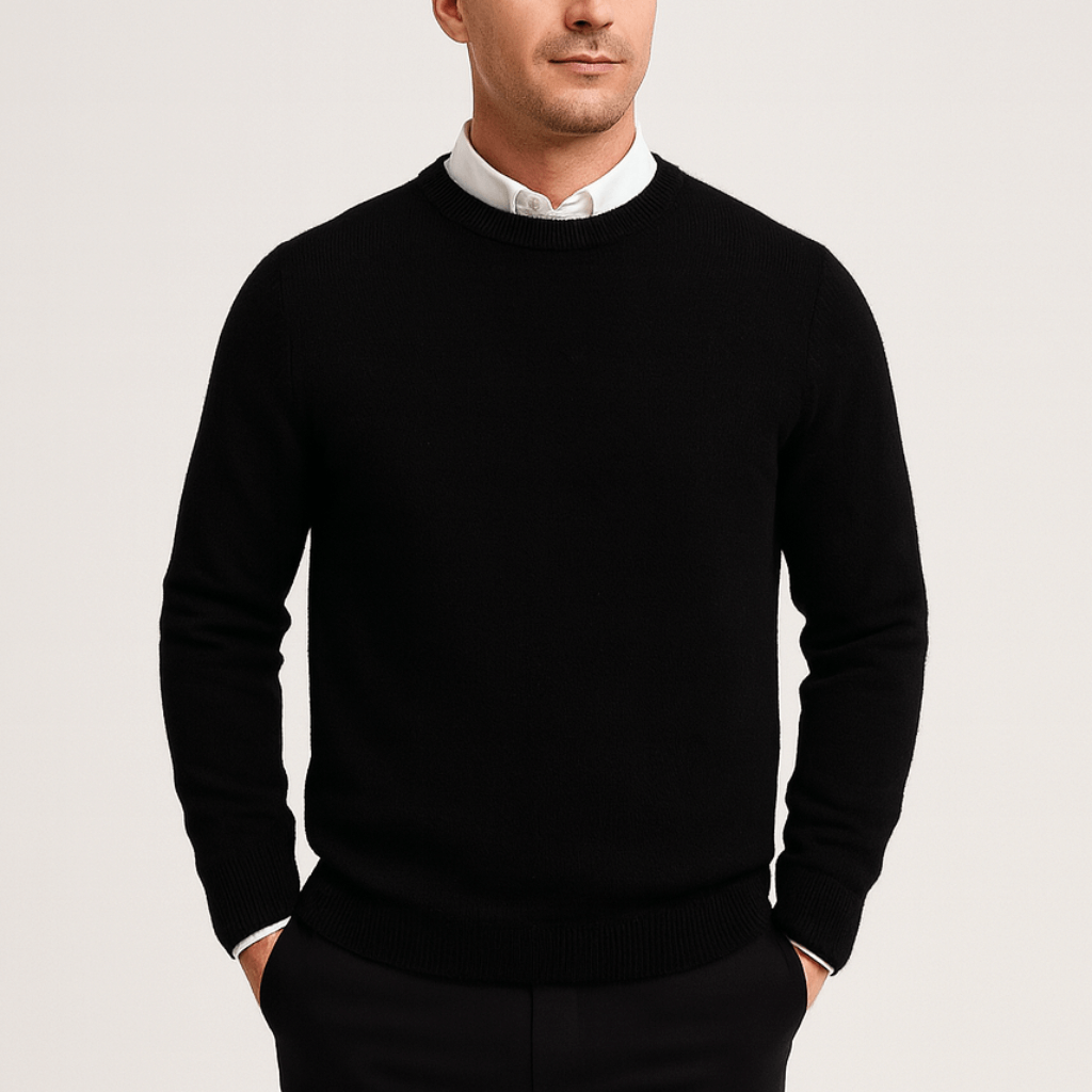 Helvano | Klassischer Kaschmir-Pullover für Herren