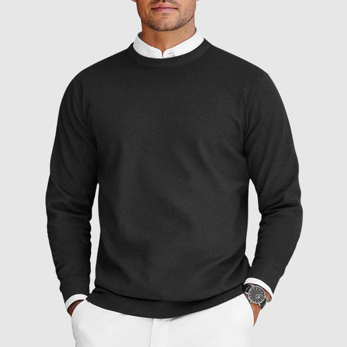 Helvano | Klassischer Herren-Pullover mit Rundhals