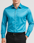 Helvano | Slim-Fit Satinhemd für Herren