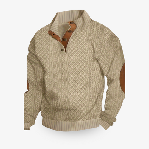 Helvano | Zopfmuster-Pullover für Herren