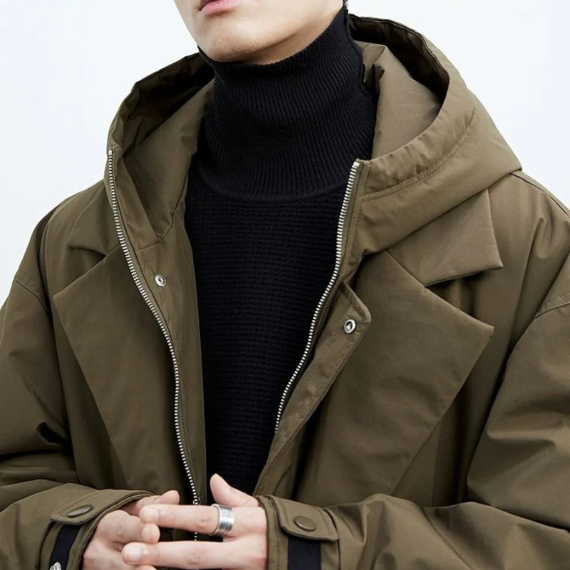 Helvano | Verlängerter Winter-Trenchcoat für Herren