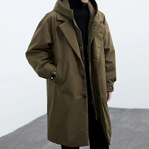 Helvano | Verlängerter Winter-Trenchcoat für Herren