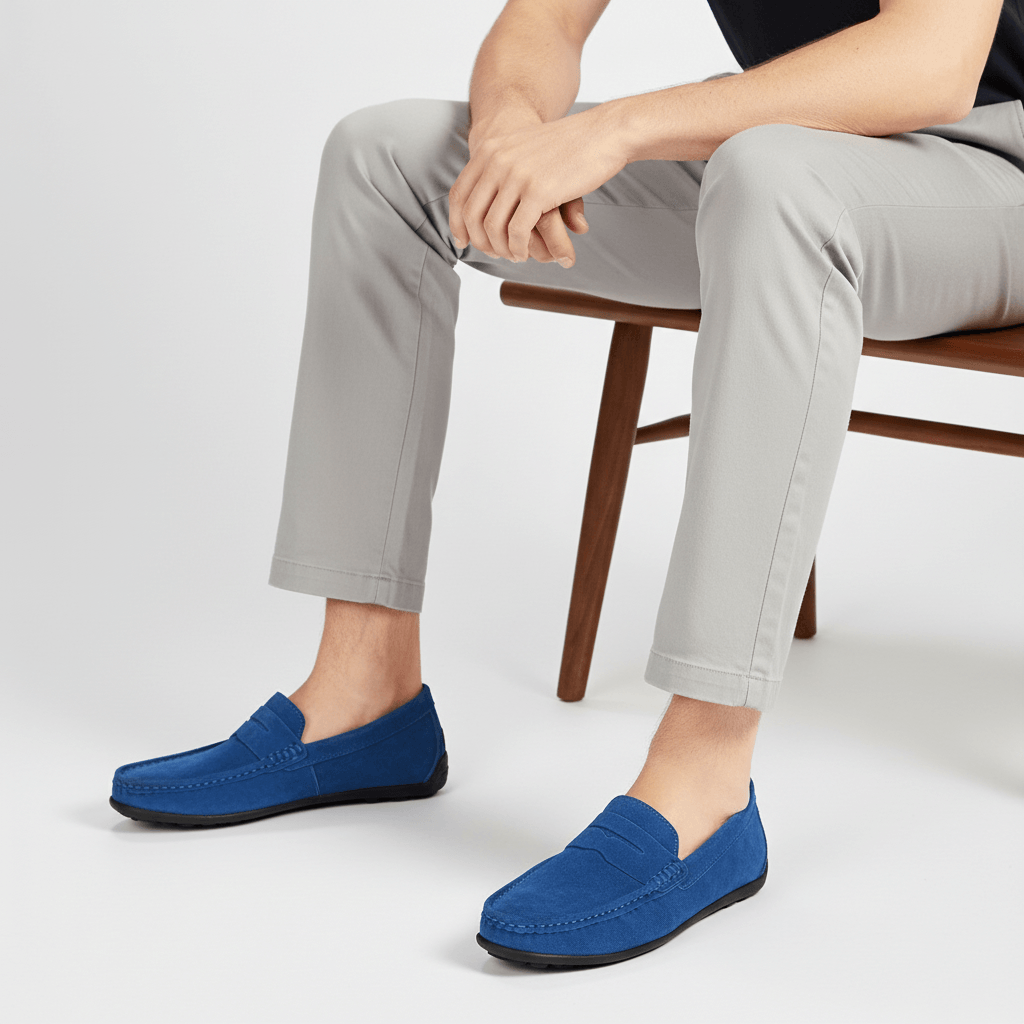 Helvano | Wildleder-Slipper mit flexibler Sohle für Herren