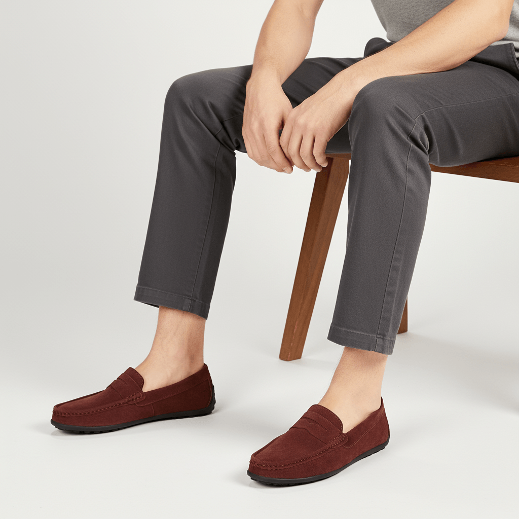 Helvano | Wildleder-Slipper mit flexibler Sohle für Herren