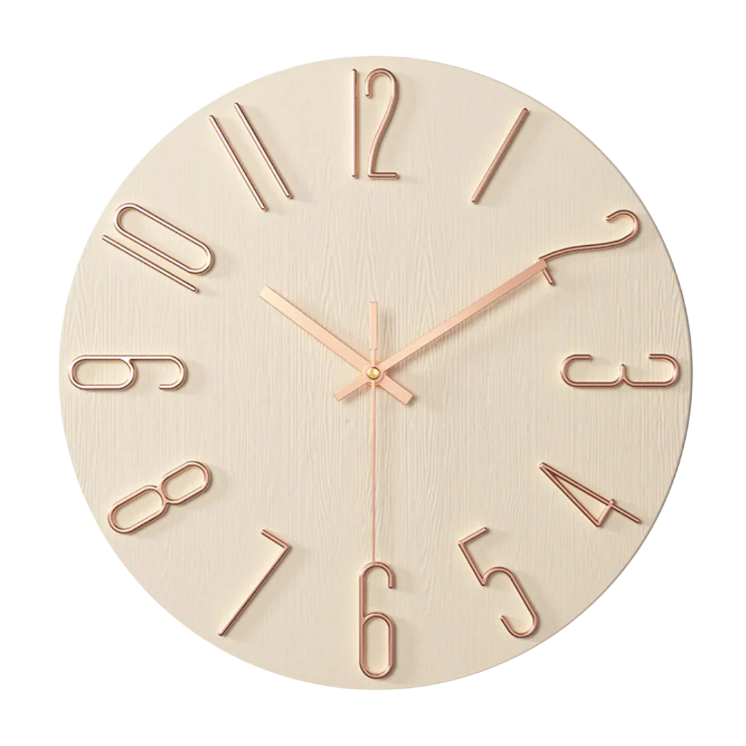 Helvano | Minimalistische Wanduhr fürs Wohnzimmer