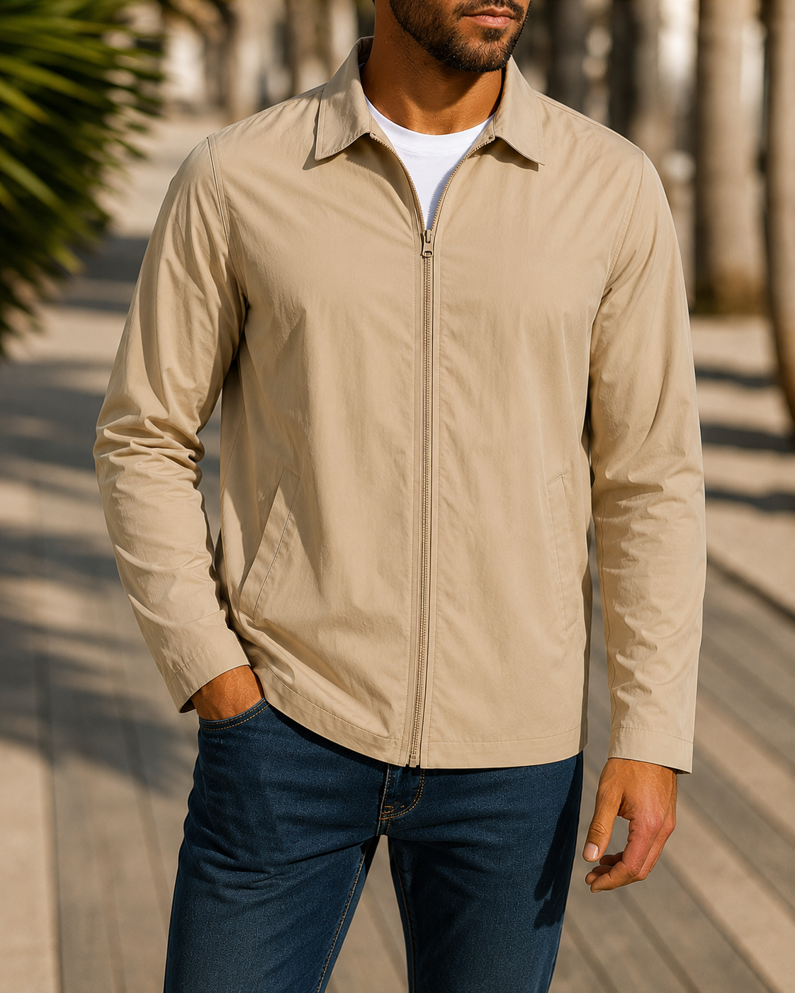 Helvano | Herren Freizeitjacke mit Windschutz