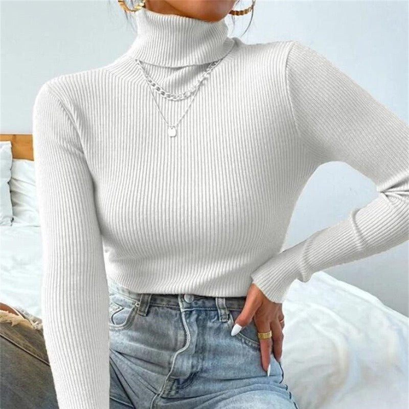 Helvano | Rollkragenpullover mit Rippstruktur für Damen