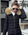 Helvano | Damen Winterjacke mit Kunstfellkragen