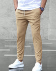 Helvano | Herren Stretch-Hose mit elastischem Bund