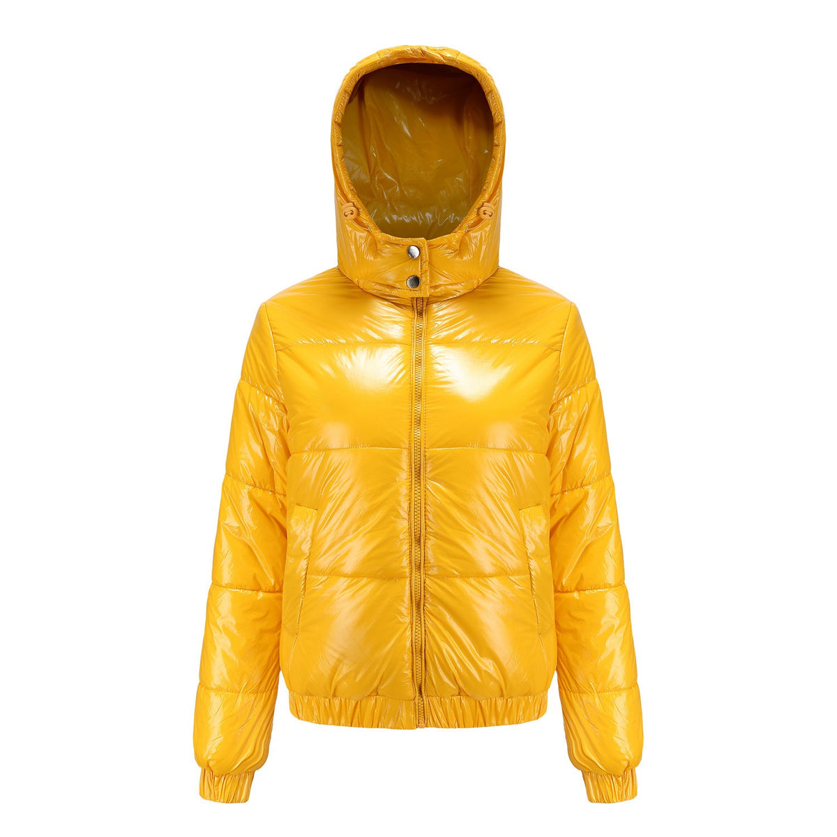 Helvano | Glänzende Winterjacke mit Kapuze für Damen