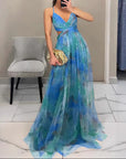 Helvano | Maxikleid mit Blumenmuster für Damen