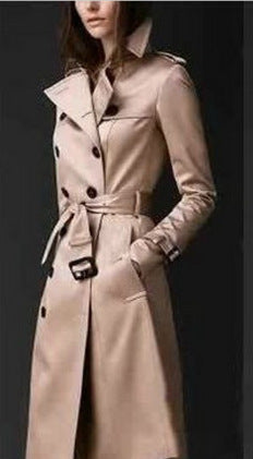 Helvano | Slim-Fit Trenchcoat mit Doppelknopfreihe für Damen