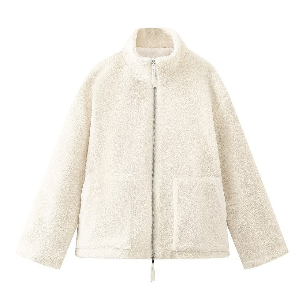 Helvano | Damenjacke mit Stehkragen in Beige