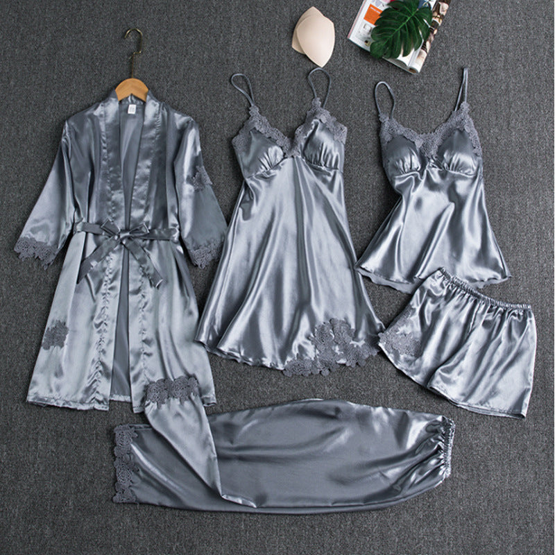 Helvano | Damen Pyjama-Set aus Satin