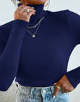 Helvano | Rollkragenpullover mit Rippstruktur für Damen