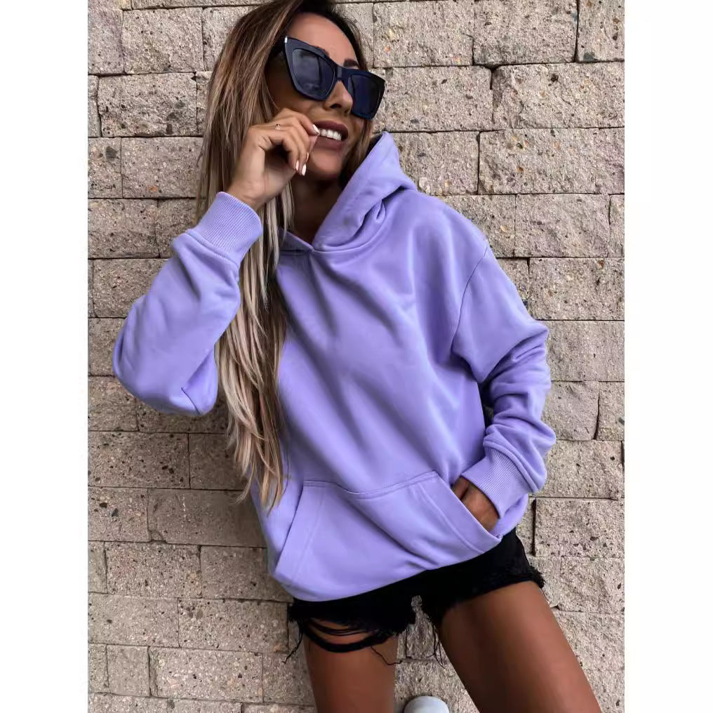 Helvano | Damen Kapuzenpullover mit Fleece-Futter