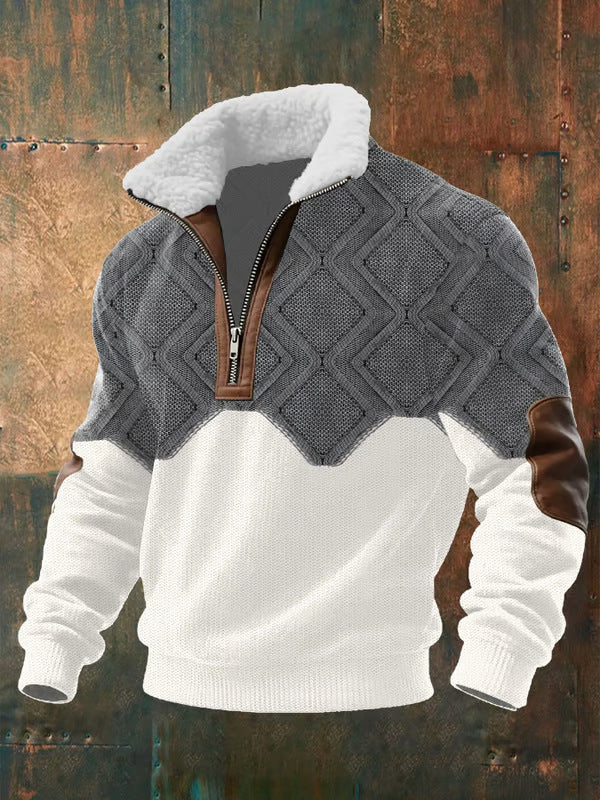 Helvano | Fleece-Pullover mit Stehkragen für Herren