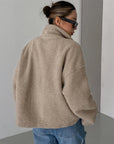 Helvano | Damen Jacke in Lammwoll-Optik