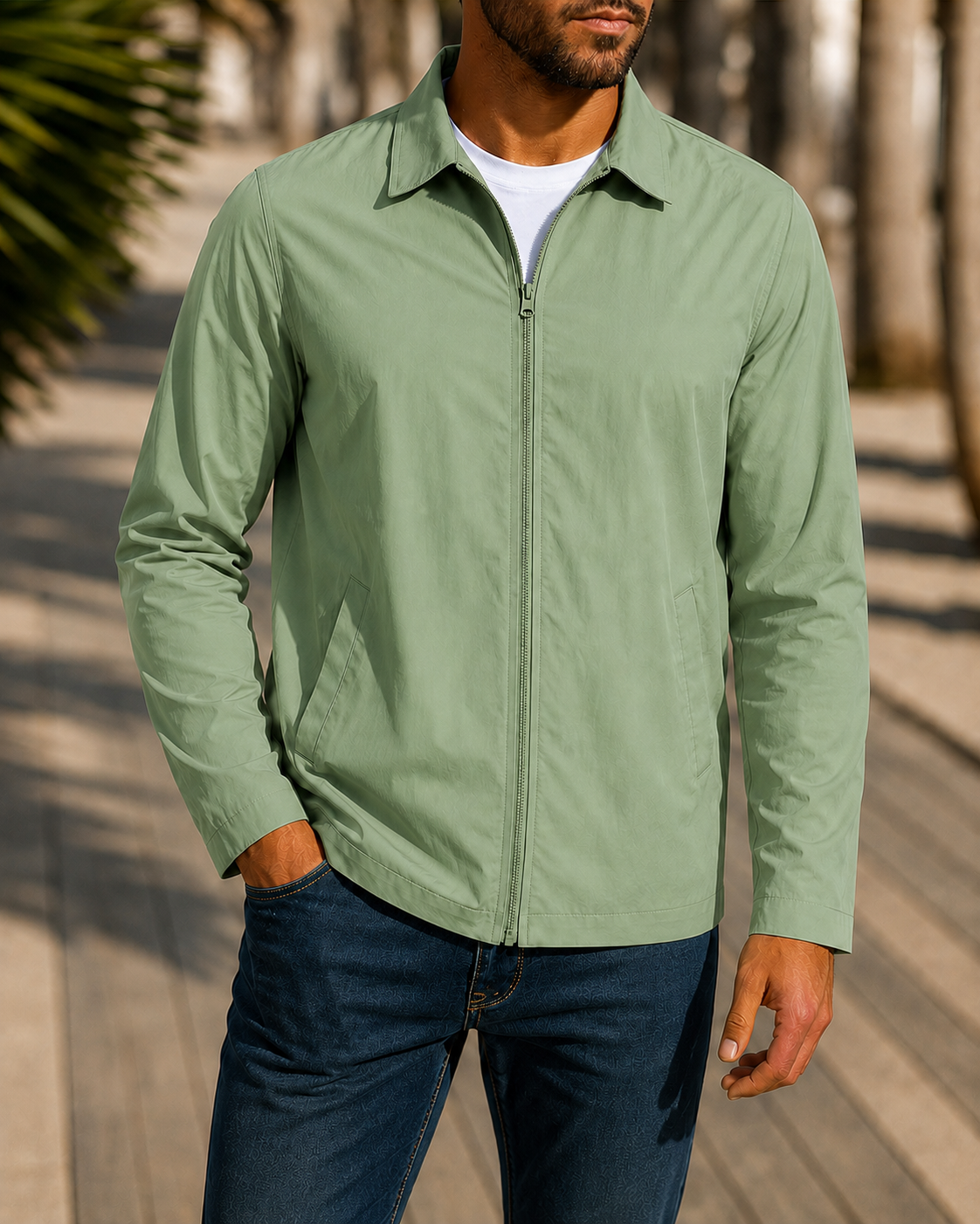 Helvano | Herren Freizeitjacke mit Windschutz