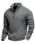 Helvano | Herren Troyer-Pullover mit Stehkragen