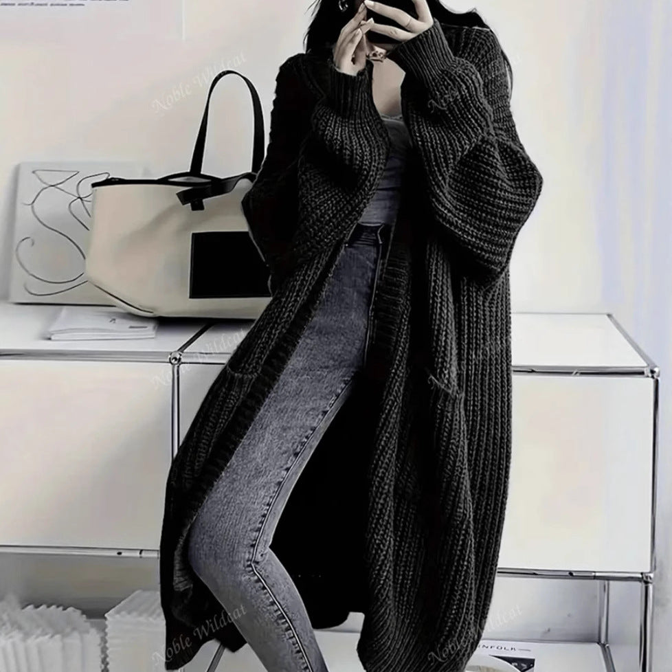 Helvano | Oversized Strickmantel für Damen