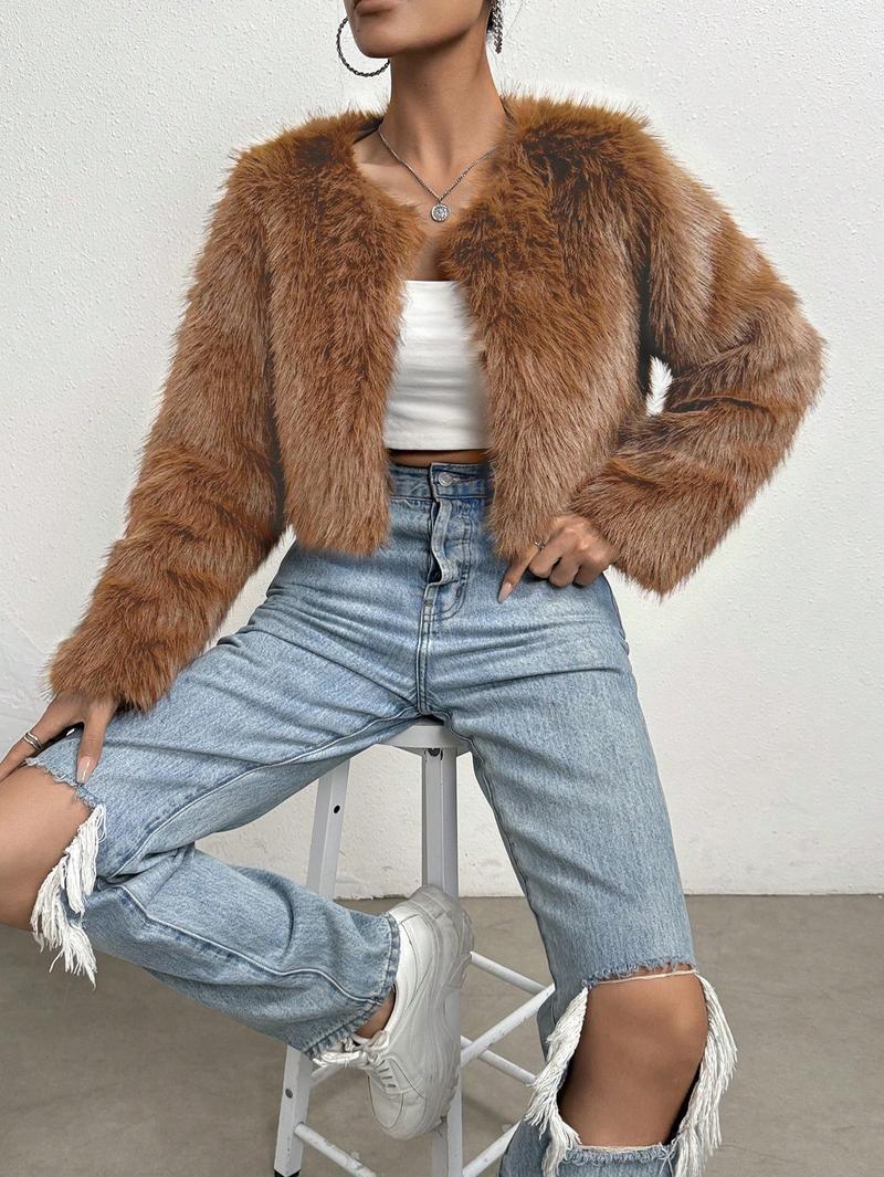 Helvano | Flauschige Kurzjacke für Damen