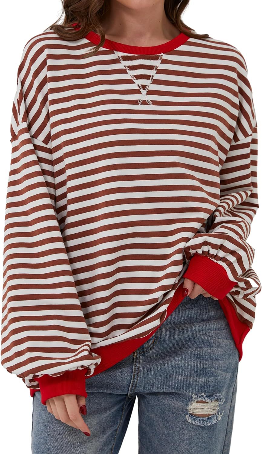 Helvano | Sweatshirt für Damen mit bunten Streifen