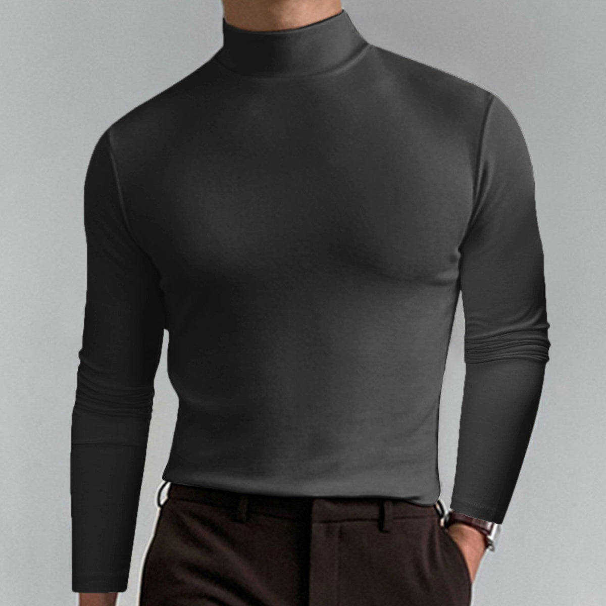 Helvano | Rollkragenpullover für Herren aus Baumwollmischung