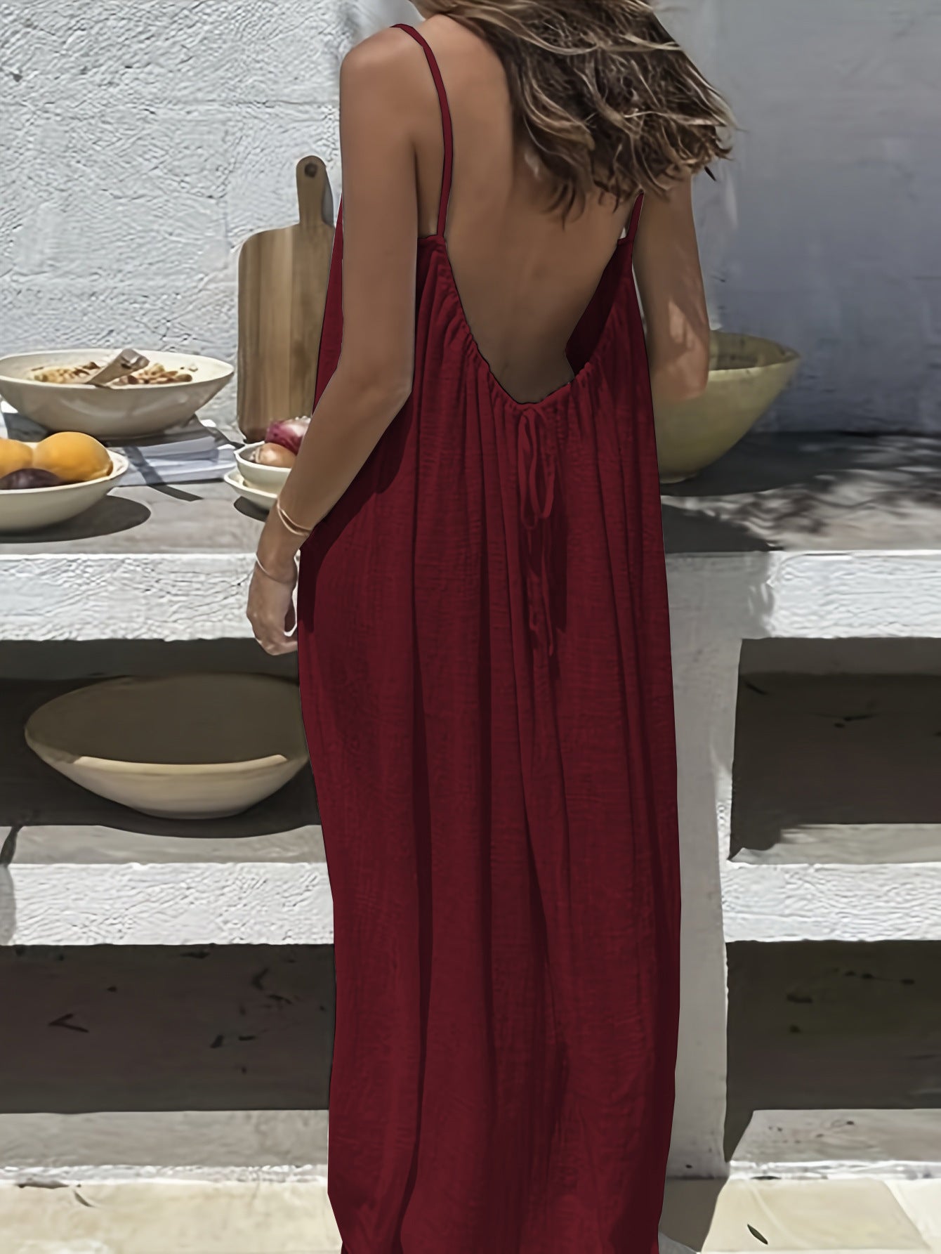 Helvano | Trägerkleid mit Spaghettiträgern für Damen