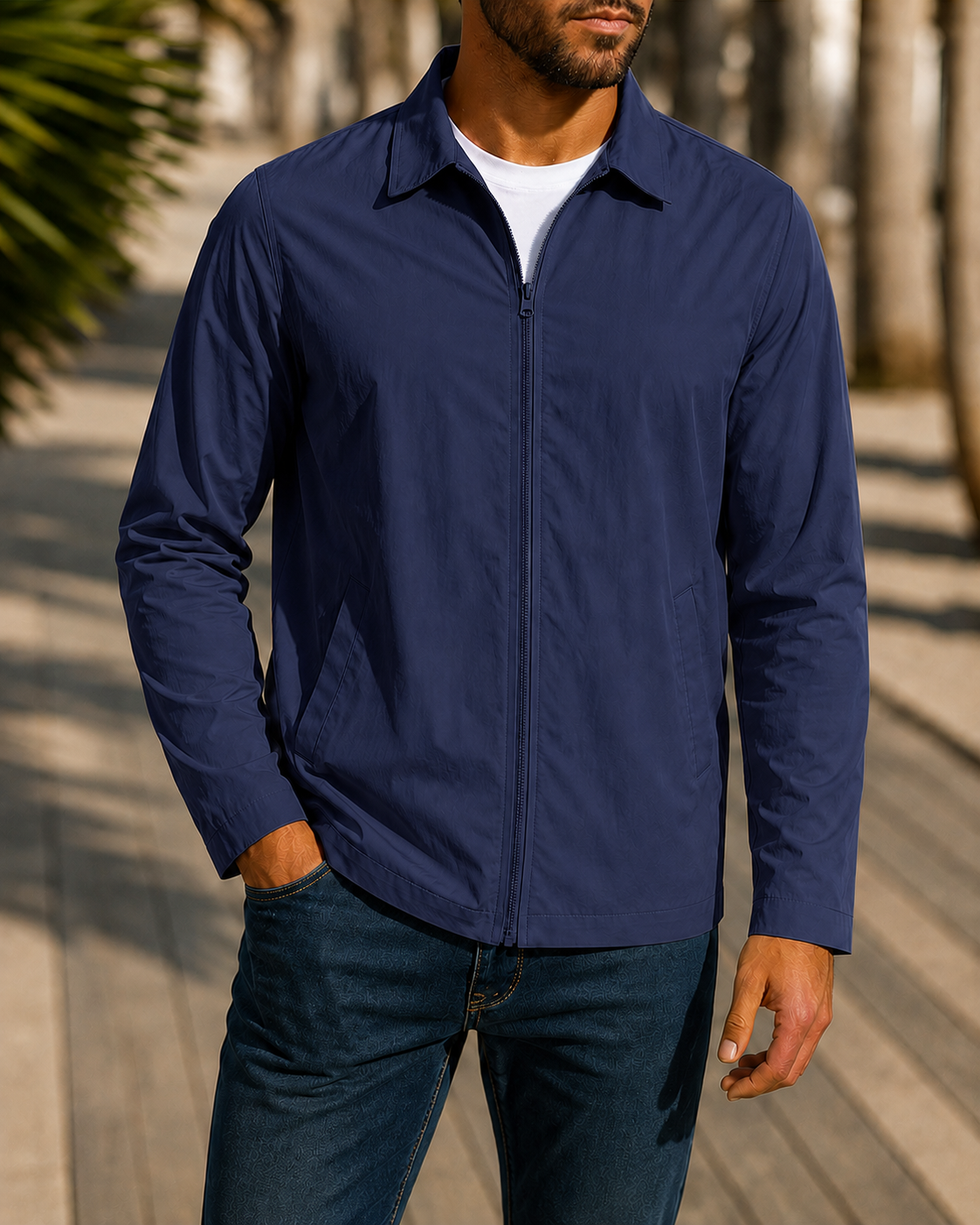 Helvano | Herren Freizeitjacke mit Windschutz