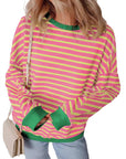 Helvano | Gestreiftes Boxy-Sweatshirt für Damen