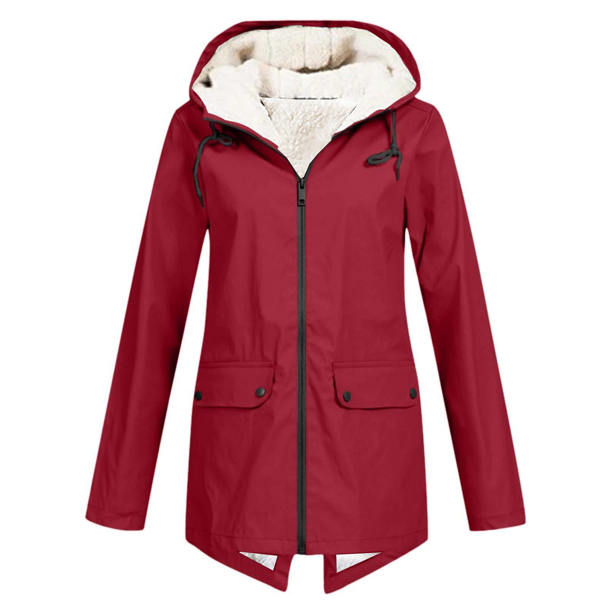 Helvano | Gefütterte Regenjacke mit Kapuze für Damen