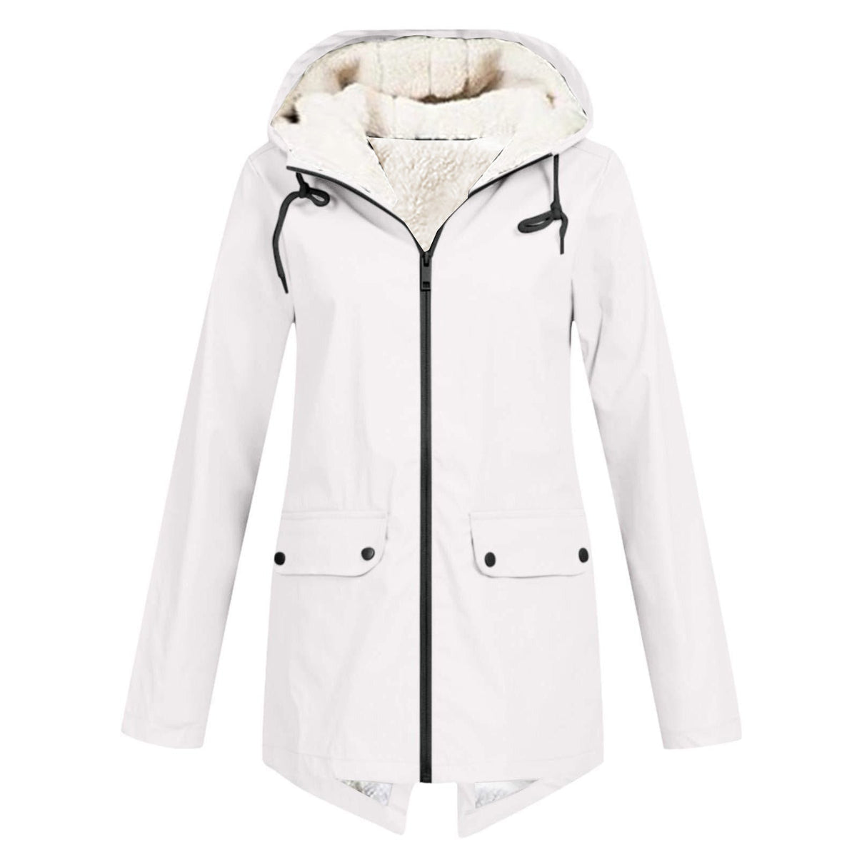 Helvano | Gefütterte Regenjacke mit Kapuze für Damen