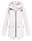 Helvano | Gefütterte Regenjacke mit Kapuze für Damen
