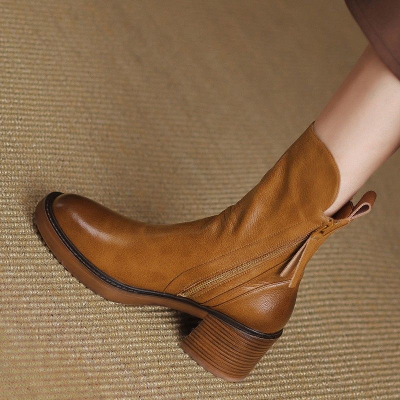 Helvano | Damen Stiefeletten mit Blockabsatz