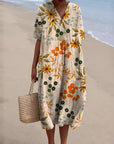 Helvano | Buntes Sommerkleid mit Blumenmuster
