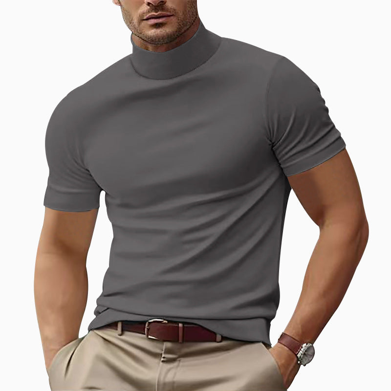 Helvano | Rollkragen-Shirt Kurzarm für Herren