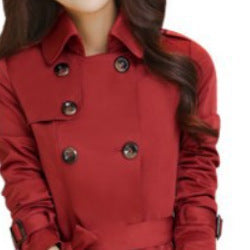 Helvano | Slim-Fit Trenchcoat mit Doppelknopfreihe für Damen