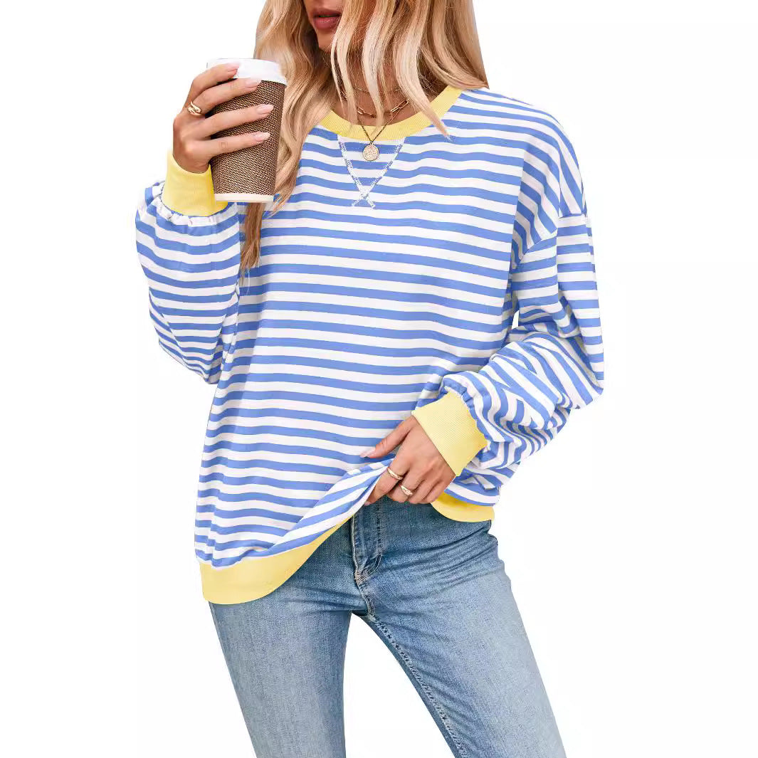 Helvano | Sweatshirt für Damen mit bunten Streifen