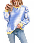Helvano | Sweatshirt für Damen mit bunten Streifen