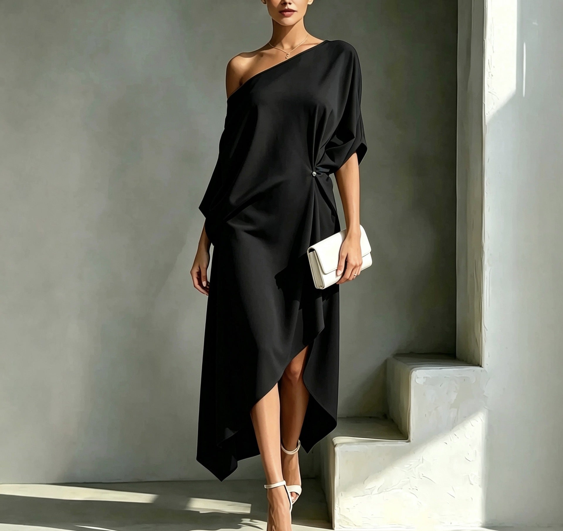 Helvano | Asymmetrisches Kleid für Damen