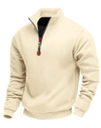 Helvano | Herren Troyer-Pullover mit Stehkragen